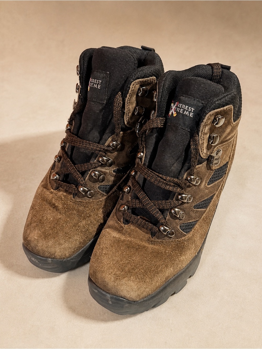 Women's Brown Lace-Up Suede Boots